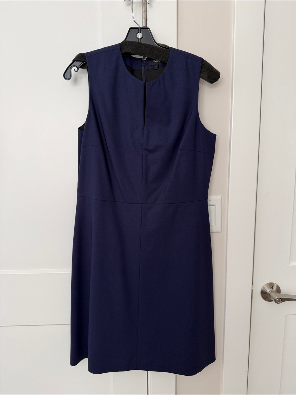Theory Sleeveless Royal Blue Sheath A Line Dress